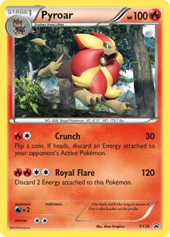 XY Black Star Promos Pyroar Pokémon card